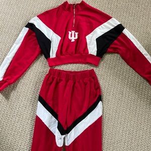 Indiana University matching top& bottom